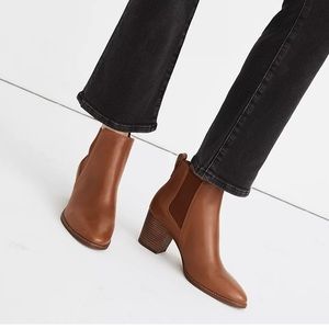 NIB Madewell Regan Boot in English Saddle Size 8